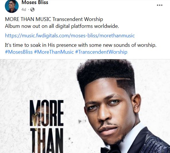 Moses Bliss releases Glory Like Soakat Genre by QueenLet